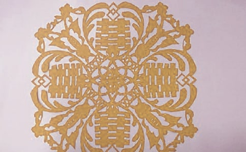 快乐的剪纸350字作文