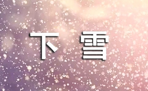 【精】下雪啦作文