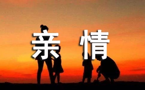 亲情让我感动作文600字