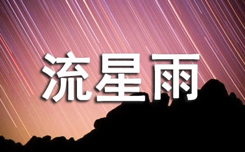 【精选】流星雨作文汇总9篇