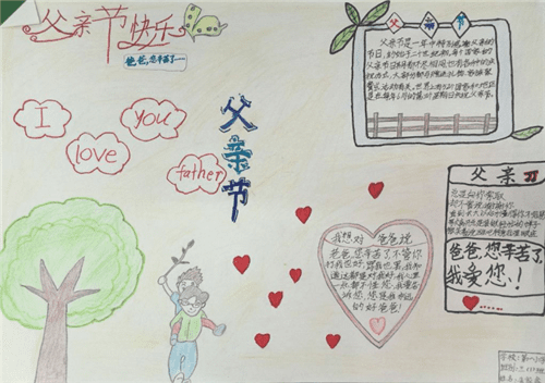 1591757719447550.png 父亲节手抄报图片大全小学