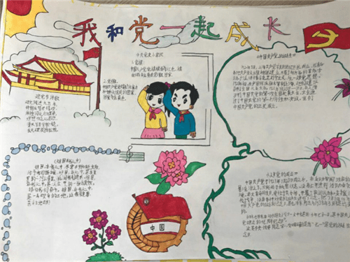 1591842862890719.png 建党节手抄报简单漂亮四年级