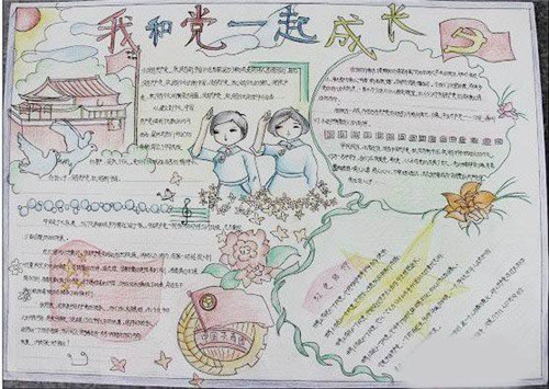 1591843062327399.jpg 建党节手抄报简单又好看