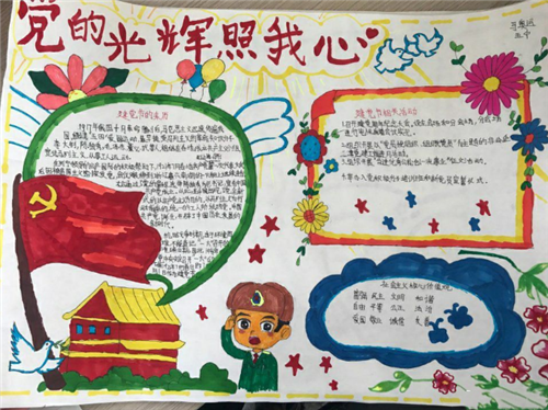 1593319527761350.png 2020庆祝建党99周年手抄报模板